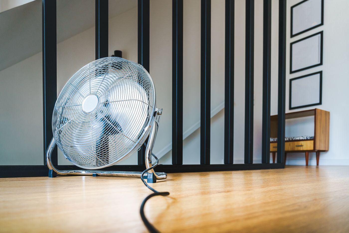 An electric fan illustrating cooling and comfort during menopausal hot flashes